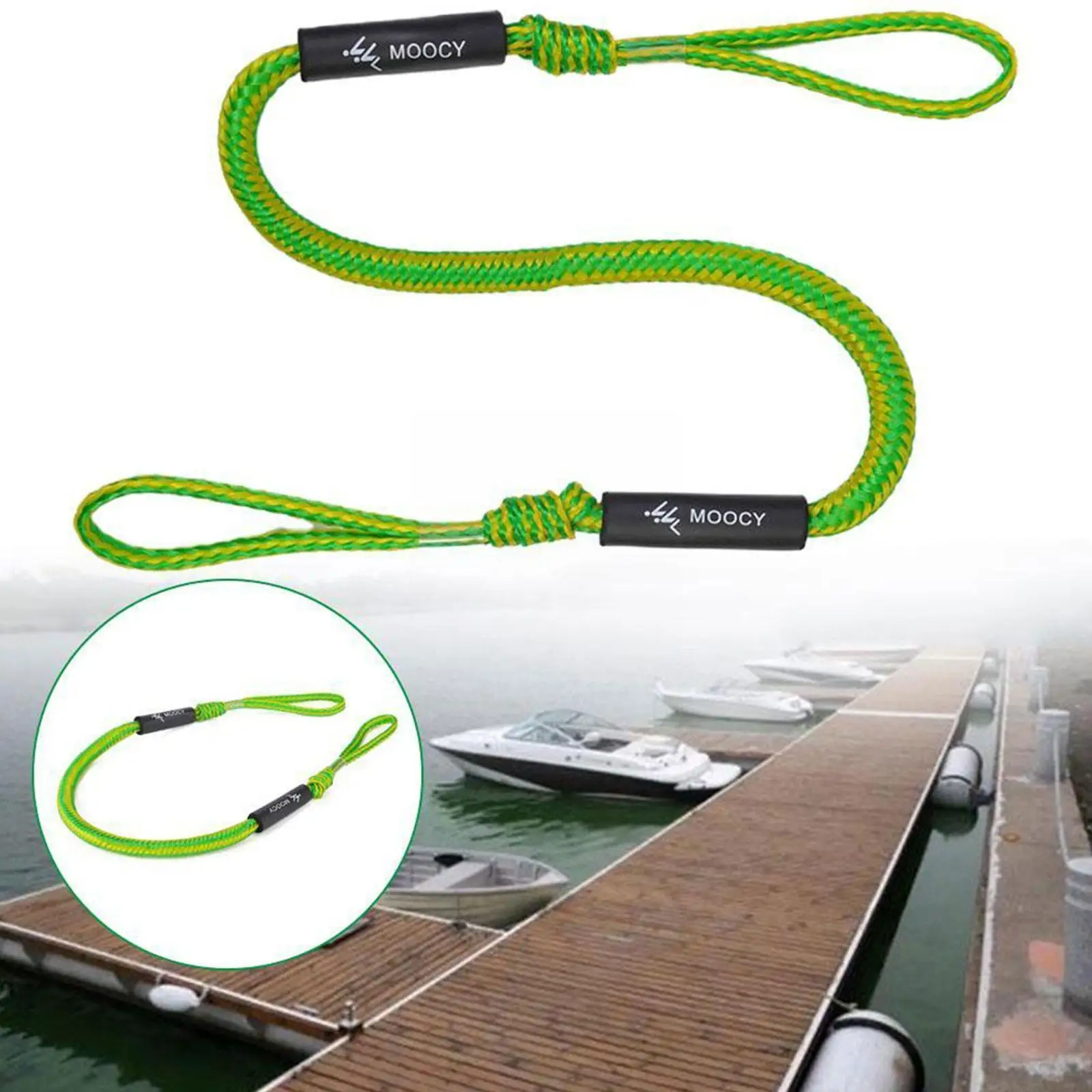 Heavy Duty Elastic Marine Mooring Rope Boat Bungee Bungee Cord Water Kayak Dock Line Accessories Rope Dockline Boats B7T0
Heavy Duty Elastic Marine Mooring Rope Boat Bungee Bungee Cord Water Kayak Dock Line Accessories Rope Dockline Boats B7T0