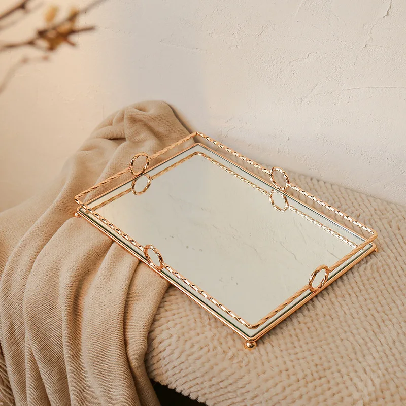Simple Light Mirror Glass Luxury Storage Tray Metal Tray Fruit Tray Hotel Table Home Decoration Handicraft Tea Tray
Simple Light Mirror Glass Luxury Storage Tray Metal Tray Fruit Tray Hotel Table Home Decoration Handicraft Tea Tray