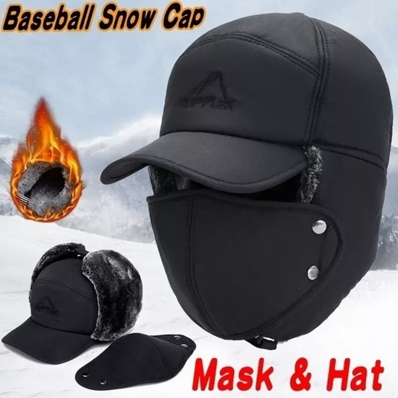 Winter Caps Thermal Warm Faux Fur Bomber Hats Women Ear Flap Face Mouth Cover Windproof Cycling Ski Cap Thicken Sport Caps
Winter Caps Thermal Warm Faux Fur Bomber Hats Women Ear Flap Face Mouth Cover Windproof Cycling Ski Cap Thicken Sport Caps