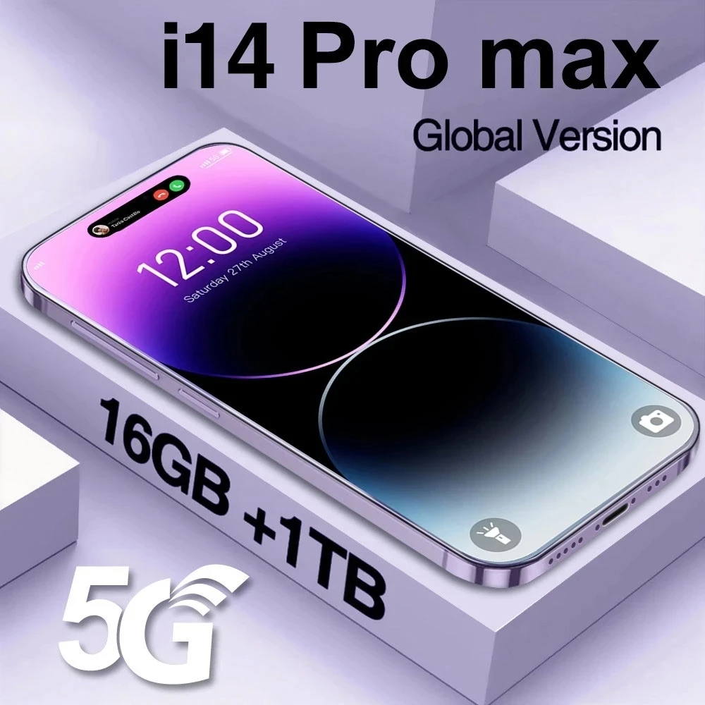 Brand New I14 Pro Max Smartphone 6.7 Inch Face ID 16GB+1TB Mobile Phones Global Version 4G 5G Cell Phone
Brand New I14 Pro Max Smartphone 6.7 Inch Face ID 16GB+1TB Mobile Phones Global Version 4G 5G Cell Phone