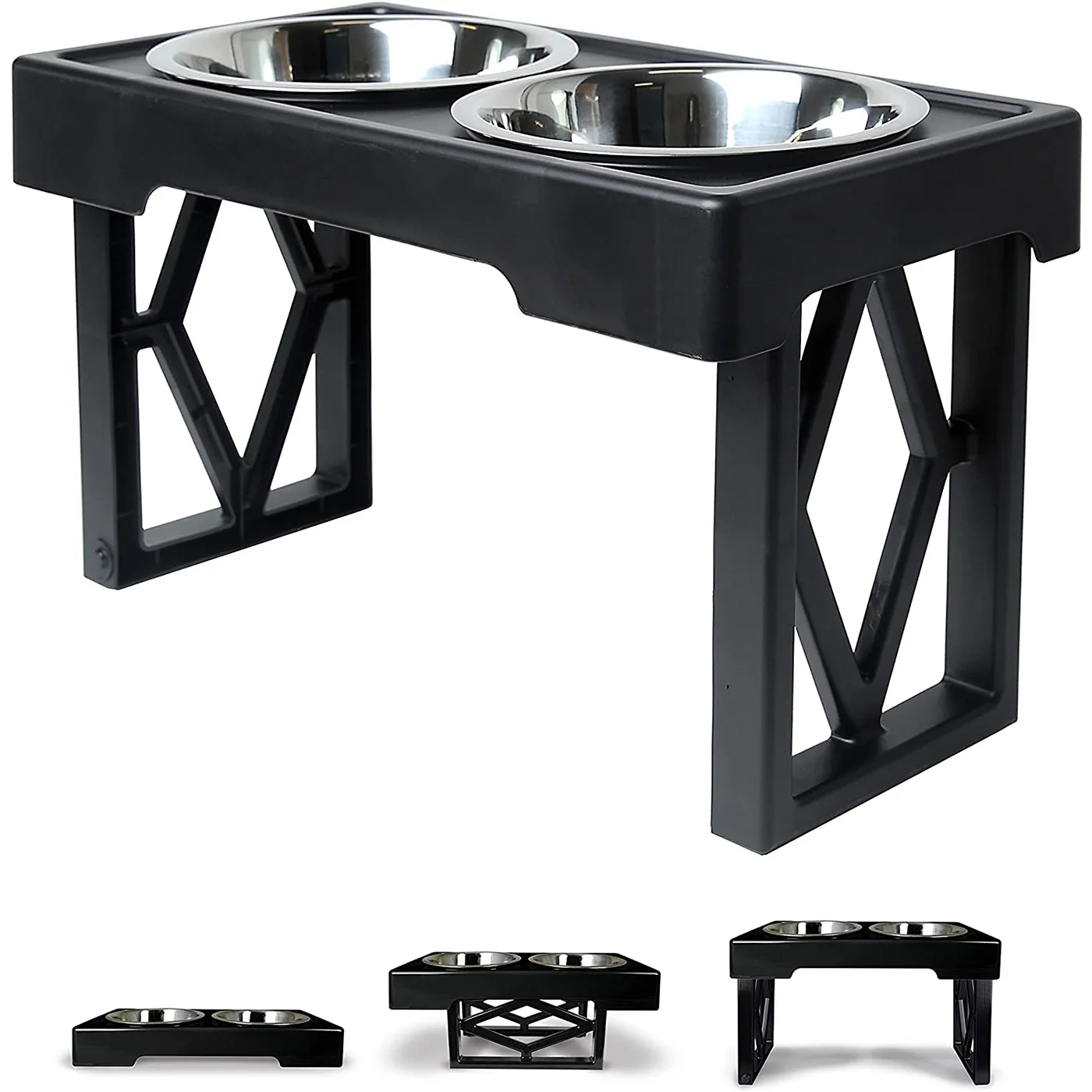 Dog Double Bowls Adjustable Elevated Feeder Pet Feeding Raise Cat Food Water Bowls with Stand Stainless Steel Lift Tabel for Dog
Dog Double Bowls Adjustable Elevated Feeder Pet Feeding Raise Cat Food Water Bowls with Stand Stainless Steel Lift Tabel for Dog