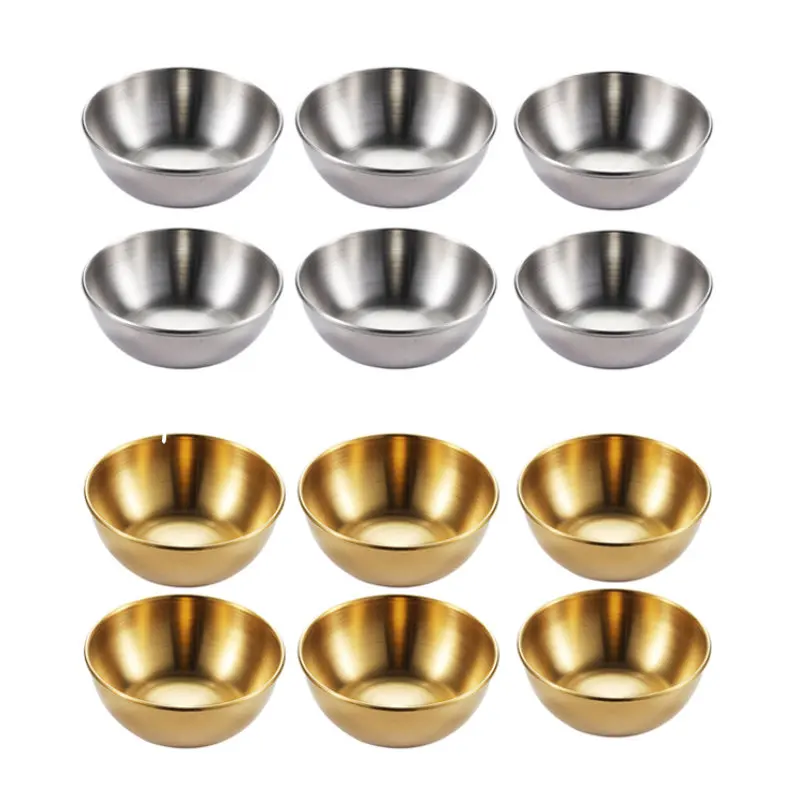 Set of 6 / 4 Stainless Steel Small Sauce Dishes Seasoning Serving Tray Spice Plates Set Soy Sauce Dish Specialty Tableware
Set of 6 / 4 Stainless Steel Small Sauce Dishes Seasoning Serving Tray Spice Plates Set Soy Sauce Dish Specialty Tableware