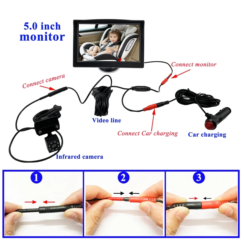 5 Inch HD Car Baby Rearview Monitor Mirror Night Vision Camera Infant Rear Display For Car Truck
5 Inch HD Car Baby Rearview Monitor Mirror Night Vision Camera Infant Rear Display For Car Truck