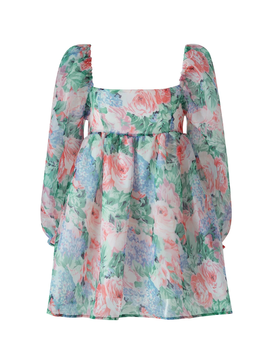Women s Autumn Floral Print Mini Dress Vintage Puff Sleeve Square Neck Flower Print Summer Party A-line Dress
Women s Autumn Floral Print Mini Dress Vintage Puff Sleeve Square Neck Flower Print Summer Party A-line Dress