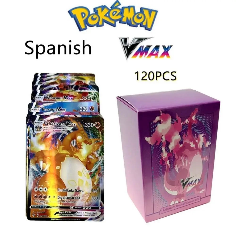 Spanish Pokemon Card Shining Cards Game español TAG TEAM VMAX GX V MAX Battle Carte Trading Children Toy
Spanish Pokemon Card Shining Cards Game español TAG TEAM VMAX GX V MAX Battle Carte Trading Children Toy