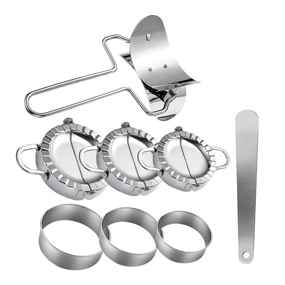 Dumplings Maker 8 Pcs Press Mold Set and Cutter for Chinese Wonton Gyoza Skin Tools
Dumplings Maker 8 Pcs Press Mold Set and Cutter for Chinese Wonton Gyoza Skin Tools