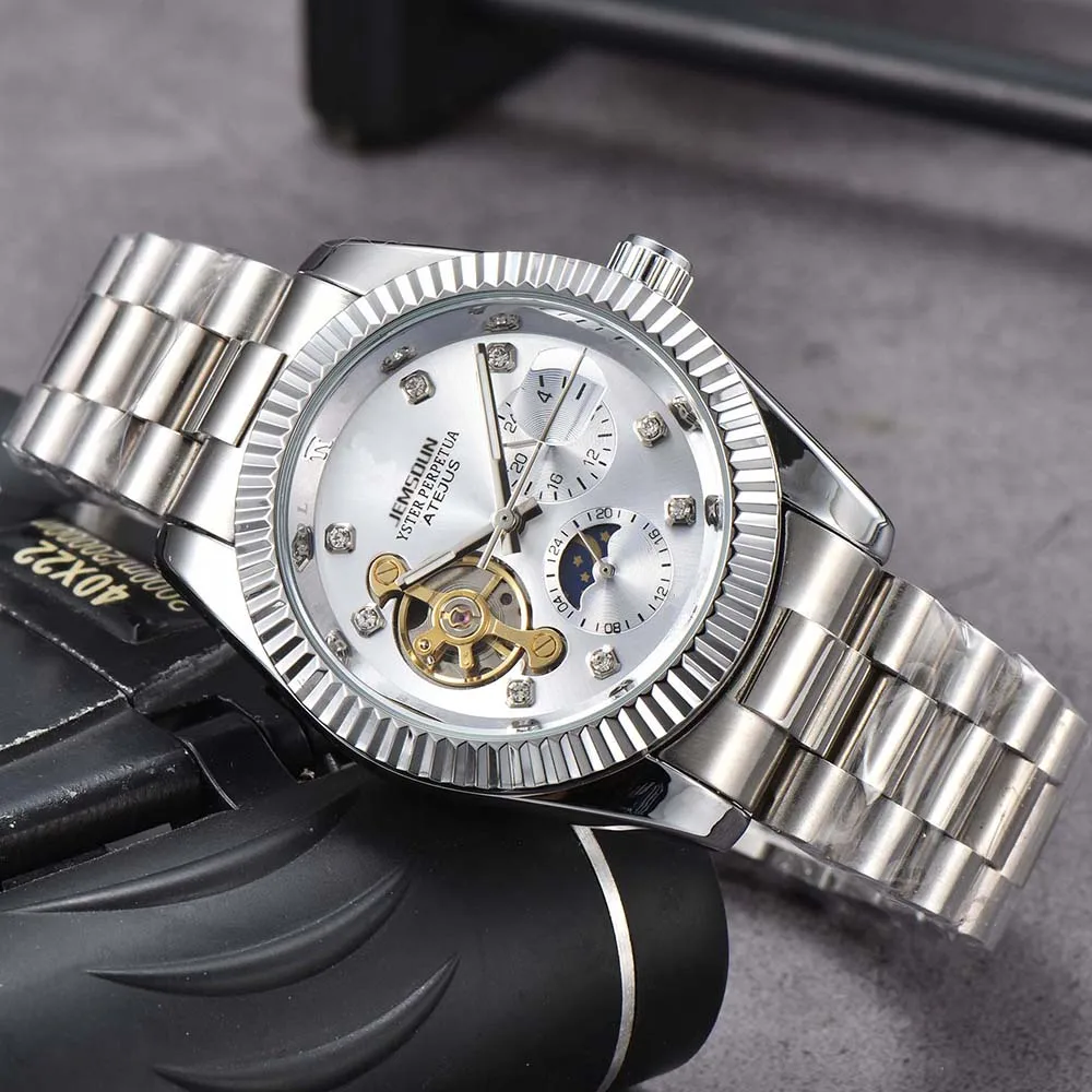 Оригинальные часы для мужчин, многофункциональные автоматические механические часы из нержавеющей стали, классические часы с турбийоном и...
Оригинальные часы для мужчин, многофункциональные автоматические механические часы из нержавеющей стали, классические часы с турбийоном и...