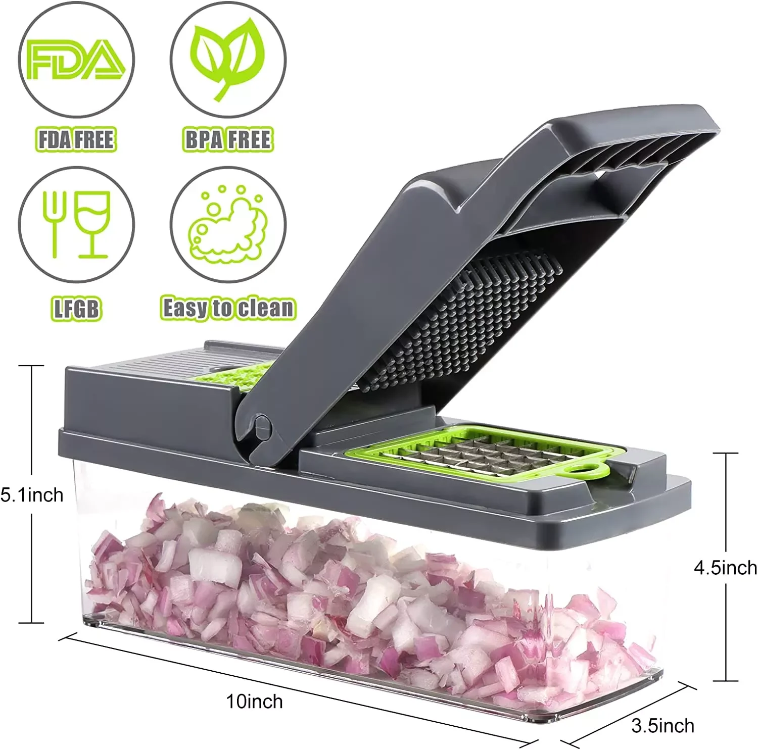 2023 Morjorye Multifunctional Vegetable Slicer, 16-Piece Vegetable Slicer Set with 8 Sharp Blades! Kitchen tools
2023 Morjorye Multifunctional Vegetable Slicer, 16-Piece Vegetable Slicer Set with 8 Sharp Blades! Kitchen tools