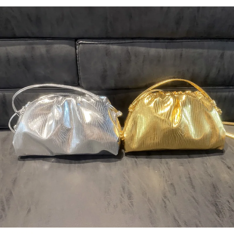 

Роскошные Дизайнерские брендовые кошельки и сумочки, серебристый и золотистый женский клатч, вечерняя сумка, Женская трендовая сумка через плечо, сумки