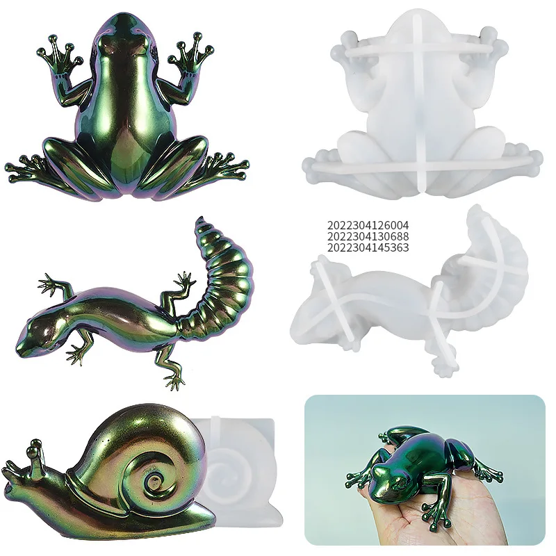 3D Lizard Silicone Molds DIY Handmade Home Art Decoration Ornament Epoxy Resin Mold Animal Frog Snail Making Plaster Mould
3D Lizard Silicone Molds DIY Handmade Home Art Decoration Ornament Epoxy Resin Mold Animal Frog Snail Making Plaster Mould