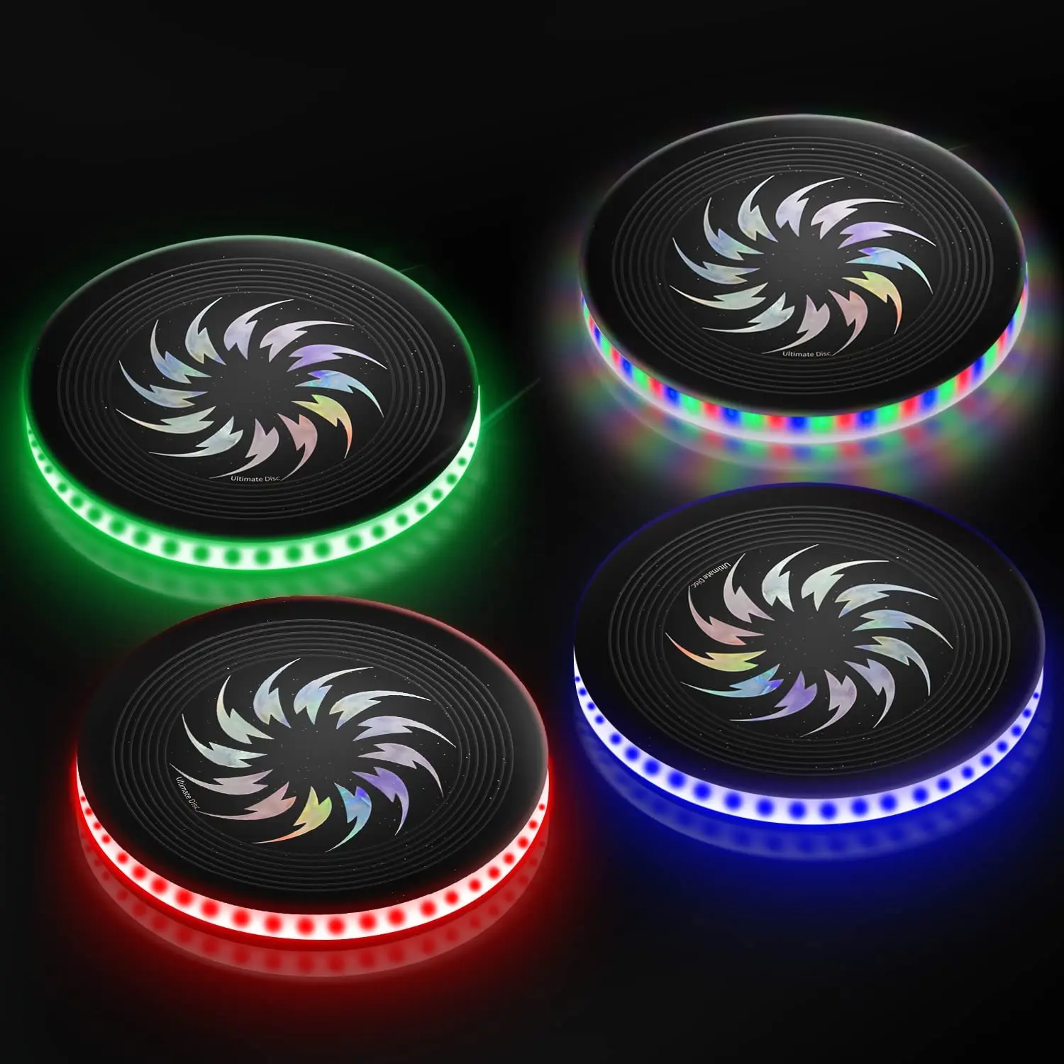 

Flying Disc LED Light Up Glow in The Dark Frisbees Rechargeable Camping Gift for Men/Boys/Teens/Kids Ultimate Standard