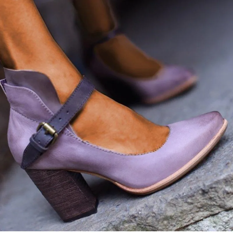 2022 Vintage Mature Singel Shoes For Women Pumps Pu Leather High Heels Pointed Toe Wedding Party Shoes Female
2022 Vintage Mature Singel Shoes For Women Pumps Pu Leather High Heels Pointed Toe Wedding Party Shoes Female