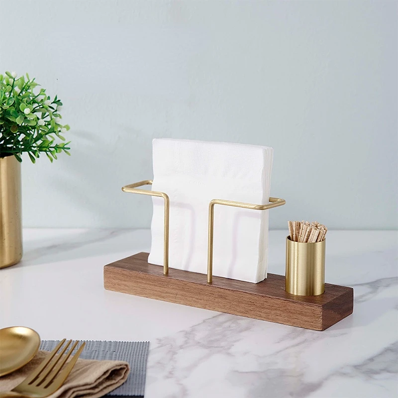 Desktop Organizer Tableware Supplies Wood Tissue Paper Holder Napkin Holder Brass Tissue Box StorageToothpick Box
Desktop Organizer Tableware Supplies Wood Tissue Paper Holder Napkin Holder Brass Tissue Box StorageToothpick Box