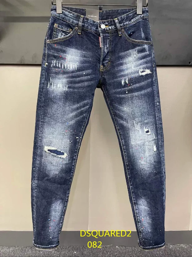New on Dsquared2, High Quality Ripped Patch for Men and Women, Paint Spotted Cotton Jeans, Blue dsquared2 jeans 082
New on Dsquared2, High Quality Ripped Patch for Men and Women, Paint Spotted Cotton Jeans, Blue dsquared2 jeans 082