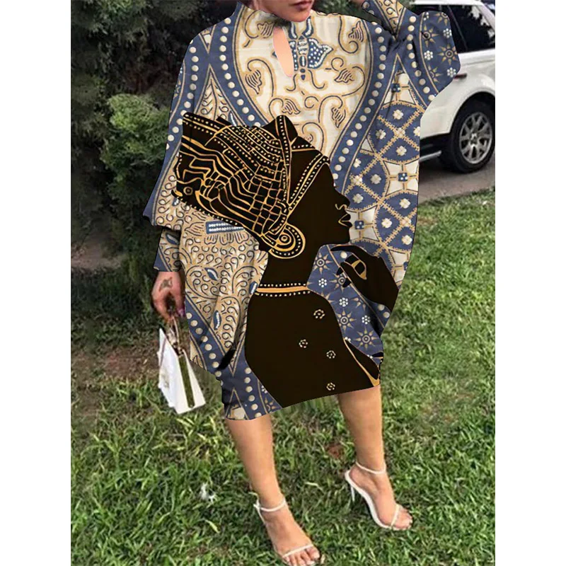 Summer Dress Bat Sleeve Sexy Party Evening Dresses Women's Fashion Beach Large Loose African Women Dress Midi Elegant Mid-calf
Summer Dress Bat Sleeve Sexy Party Evening Dresses Women's Fashion Beach Large Loose African Women Dress Midi Elegant Mid-calf