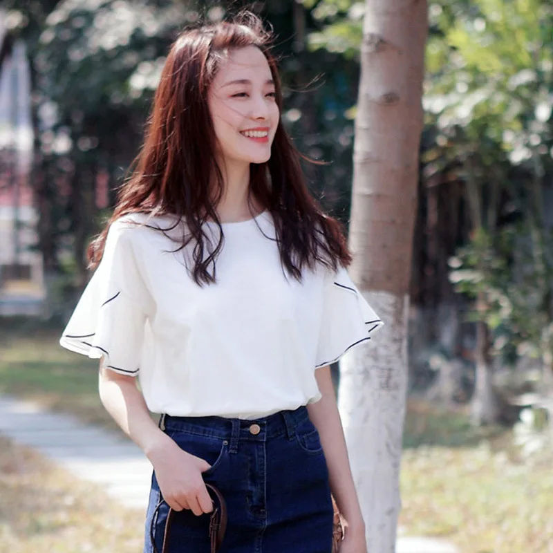 Summer t shirt Clothes for Women Korean Fashion Kpop White Tops Short Sleeve Tees Ropa Muje T-shirts Streetwear Roupas Femininas
Summer t shirt Clothes for Women Korean Fashion Kpop White Tops Short Sleeve Tees Ropa Muje T-shirts Streetwear Roupas Femininas