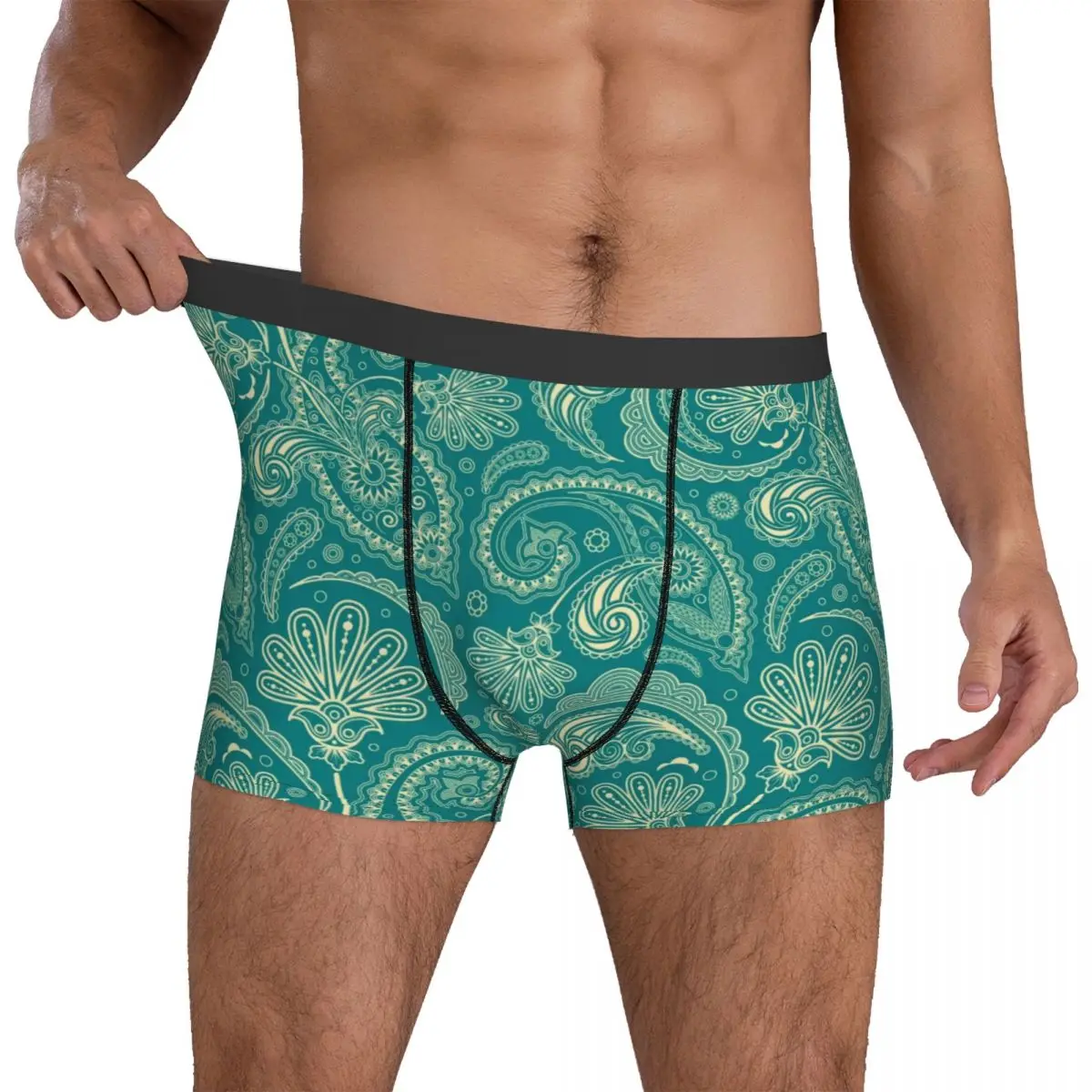 Blue Green Paisley Underwear Retro Floral Print Sublimation Trunk Hot Men Panties Breathable Boxer Brief Gift
Blue Green Paisley Underwear Retro Floral Print Sublimation Trunk Hot Men Panties Breathable Boxer Brief Gift