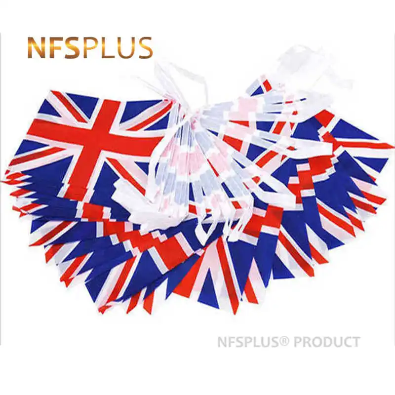 20PCS Hanging UK Flags United Kingdom 14x21cm Polyester Printed Home Party Decoration 6M String British Flag GB Great Britain
20PCS Hanging UK Flags United Kingdom 14x21cm Polyester Printed Home Party Decoration 6M String British Flag GB Great Britain