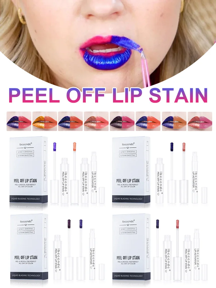 Peel Off Lipstick Set Waterproof Long Lasting Lip Stain And Activator Liquid Lip Gloss Lip Tint For Grils Lipsticks Cosmetic
Peel Off Lipstick Set Waterproof Long Lasting Lip Stain And Activator Liquid Lip Gloss Lip Tint For Grils Lipsticks Cosmetic