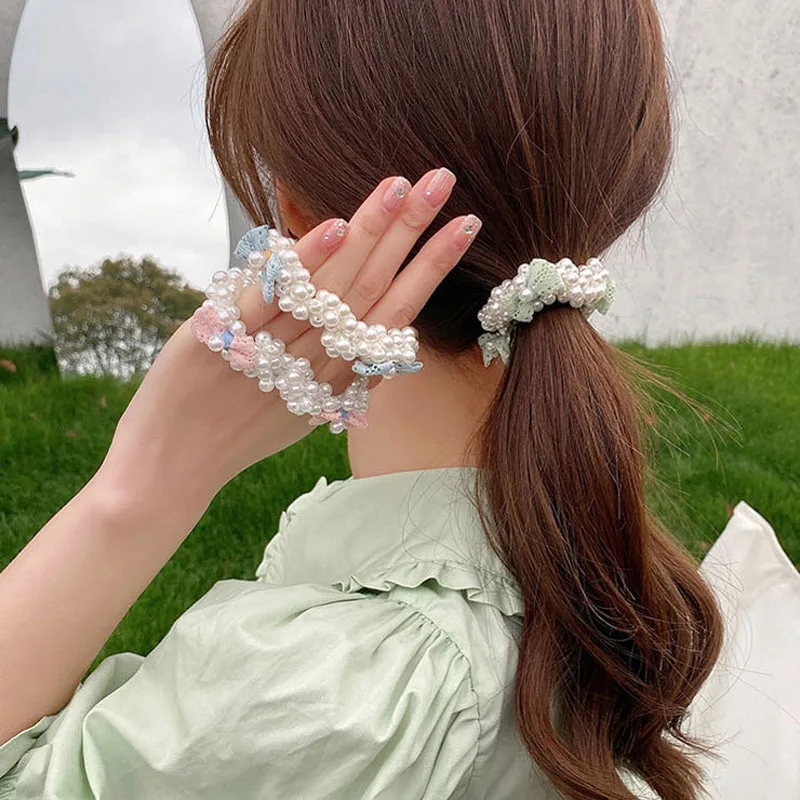 Summer New Women Dual Use Small Fresh Pearl Bracelet Hair Loop Ball Head Cute Girl Hair Rope High Horsetail Bow Tie Leather Band
Summer New Women Dual Use Small Fresh Pearl Bracelet Hair Loop Ball Head Cute Girl Hair Rope High Horsetail Bow Tie Leather Band