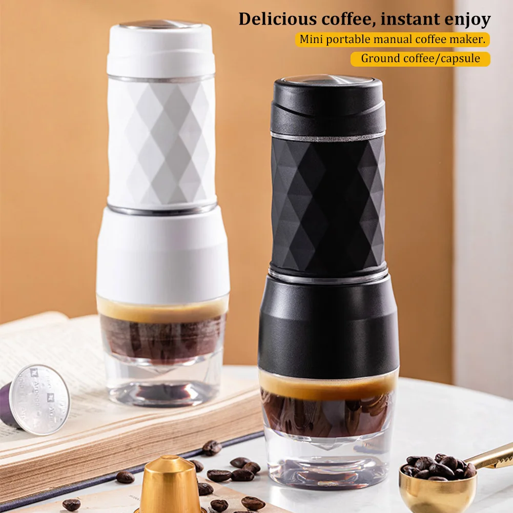 Portable Espresso Machine Manual Coffee Maker Upgrade Version of Capsule 18Bar Coffee Brewer Extra Small Travel Coffee Maker
Portable Espresso Machine Manual Coffee Maker Upgrade Version of Capsule 18Bar Coffee Brewer Extra Small Travel Coffee Maker