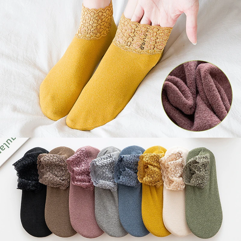 Velvet Floor Socks Lace Women's Silicone Non-slip Mid-tube Autumn and Winter Super Soft and Thick Velvet Warm Loose Socks
Velvet Floor Socks Lace Women's Silicone Non-slip Mid-tube Autumn and Winter Super Soft and Thick Velvet Warm Loose Socks