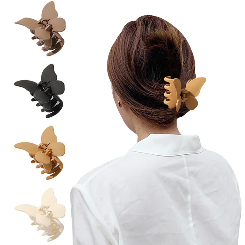 2022 New Butterfly Hair Claw Frosted Plastic Barrettes For Women Girls Geometric Hairpins Headdress Barette Hair Accessories
2022 New Butterfly Hair Claw Frosted Plastic Barrettes For Women Girls Geometric Hairpins Headdress Barette Hair Accessories