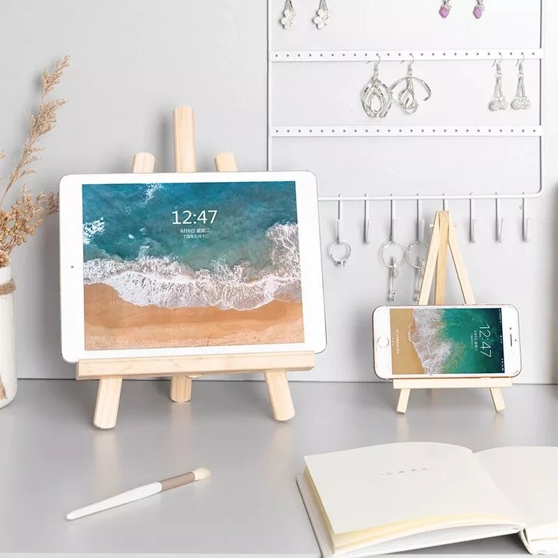 Foldable Desktop Wooden Holder For iPad Mobile Phone Tablet PC Stand Holder Book Holder Mini Easel
Foldable Desktop Wooden Holder For iPad Mobile Phone Tablet PC Stand Holder Book Holder Mini Easel