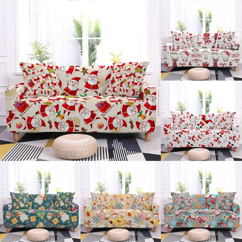 Christmas Cartoon Cute Santa Claus Stretch Sofa Cover Living Room All Inclusive Xmas Snowman Slipcover Elastic Couch Covers Home
Christmas Cartoon Cute Santa Claus Stretch Sofa Cover Living Room All Inclusive Xmas Snowman Slipcover Elastic Couch Covers Home