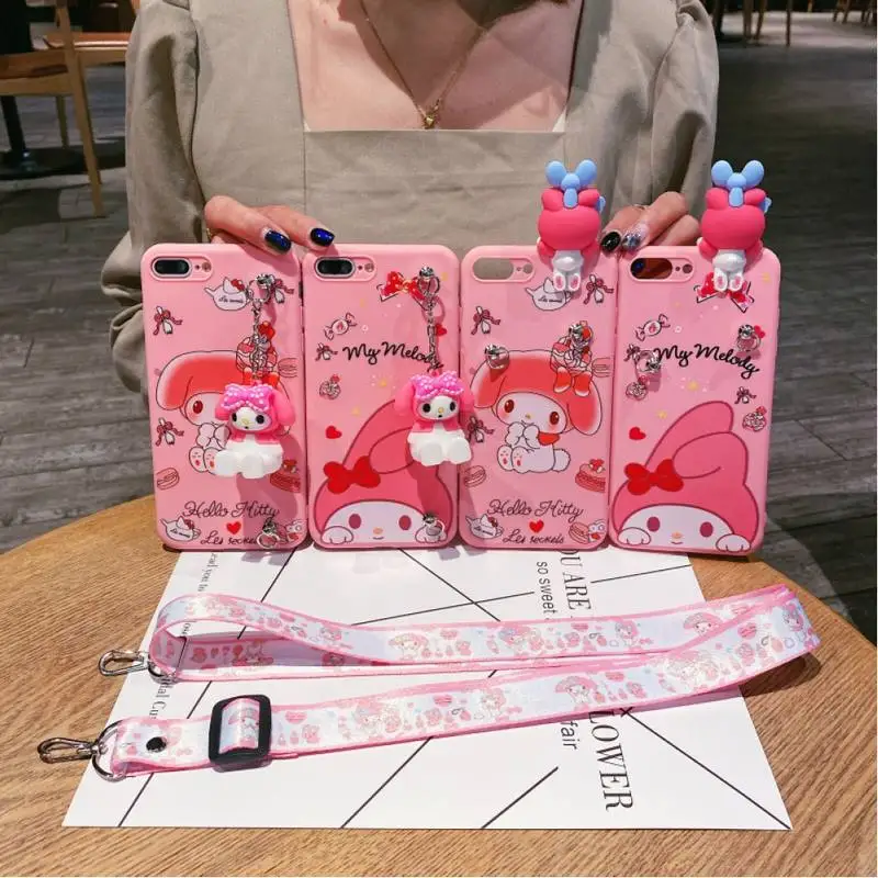 BANDAI Lovely Pink Melody Doll Long Rope Phone Case for iPhone X XR XS 7 8 Plus 11 12 13 pro MAX 13mini cover
BANDAI Lovely Pink Melody Doll Long Rope Phone Case for iPhone X XR XS 7 8 Plus 11 12 13 pro MAX 13mini cover