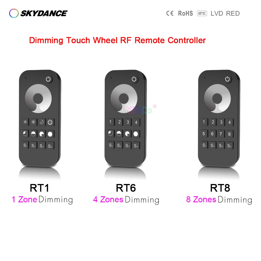 Регулятор яркости Skydance 1/4/8 зон, Одноцветный/CCT/RGB/RGBW/RGBCCT, сенсорное колесо, устройство управления фотолентой, беспроводной Радиочастотный пульт дистанционного управления 2,4G
Регулятор яркости Skydance 1/4/8 зон, Одноцветный/CCT/RGB/RGBW/RGBCCT, сенсорное колесо, устройство управления фотолентой, беспроводной Радиочастотный пульт дистанционного управления 2,4G