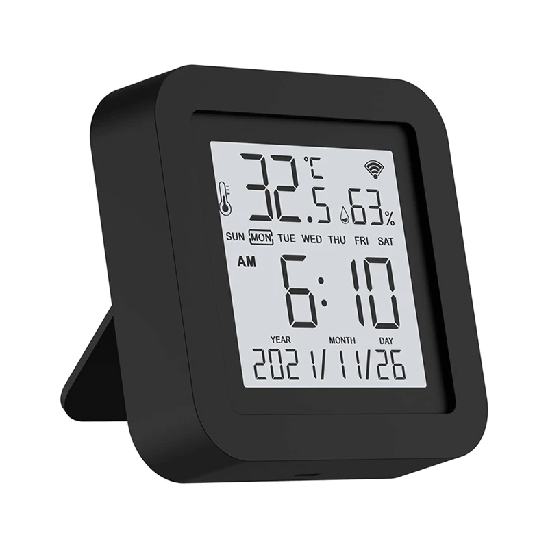 Wifi Temperature And Humidity Sensor,Indoor Hygrometer Thermometer With LCD Display Work With Alexa And Google Home
Wifi Temperature And Humidity Sensor,Indoor Hygrometer Thermometer With LCD Display Work With Alexa And Google Home