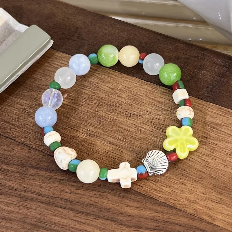 New Fashion Sweet Colorful Beaded Bracelet for Women Boho Flower Shell Handmade Ornament Gift
New Fashion Sweet Colorful Beaded Bracelet for Women Boho Flower Shell Handmade Ornament Gift
