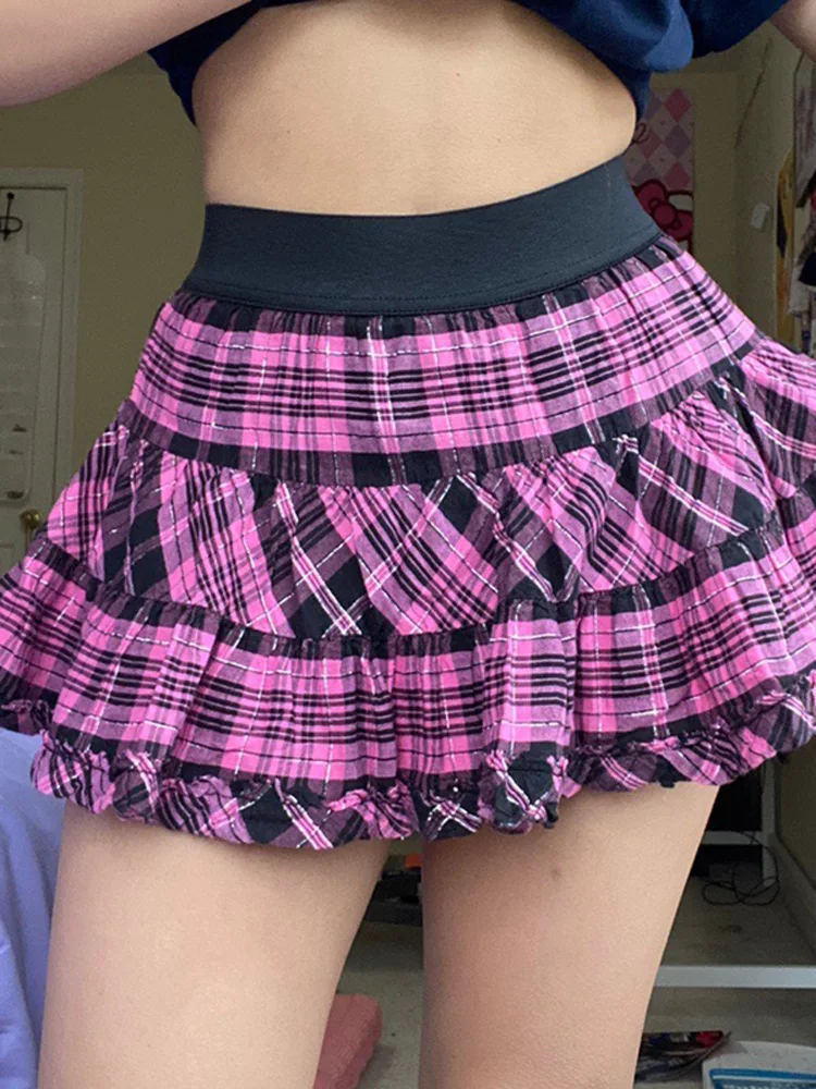 Vintage New Kawaii E-girl A-line Skirt y2k Vintage High Waist Plaid Mini Skirt Harajuku Mall Goth Gothic Punk Style Fairy Grunge
Vintage New Kawaii E-girl A-line Skirt y2k Vintage High Waist Plaid Mini Skirt Harajuku Mall Goth Gothic Punk Style Fairy Grunge