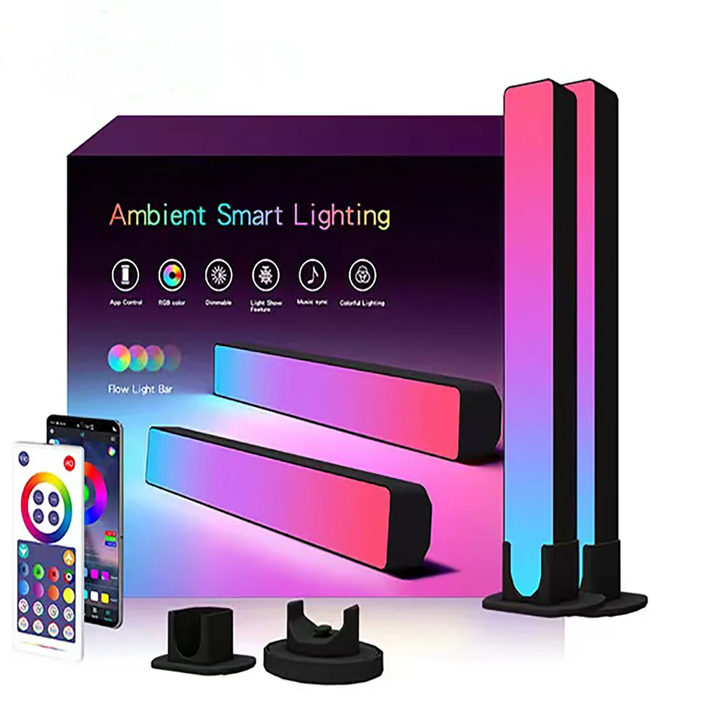 

Smart LED Light Bars Work with Alexa and Google Assistant, WiFi TV Backlights with Scene Modes and Music Modes for Gaming