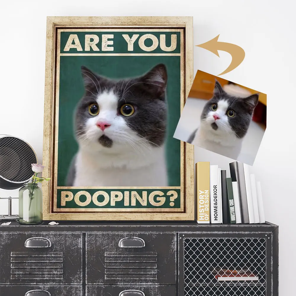 Are You Pooping Customised Bathroom Wall Plaques Pet Cat Funny Bathroom Signs Art Canvas Painting Poster Print Decor Picture
Are You Pooping Customised Bathroom Wall Plaques Pet Cat Funny Bathroom Signs Art Canvas Painting Poster Print Decor Picture