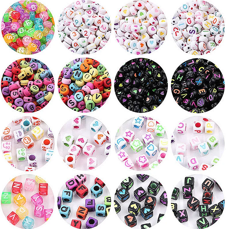 DIY Color English Word Flat Square Beads children's Bracelet Jewelry Accessories 100pcs
DIY Color English Word Flat Square Beads children's Bracelet Jewelry Accessories 100pcs