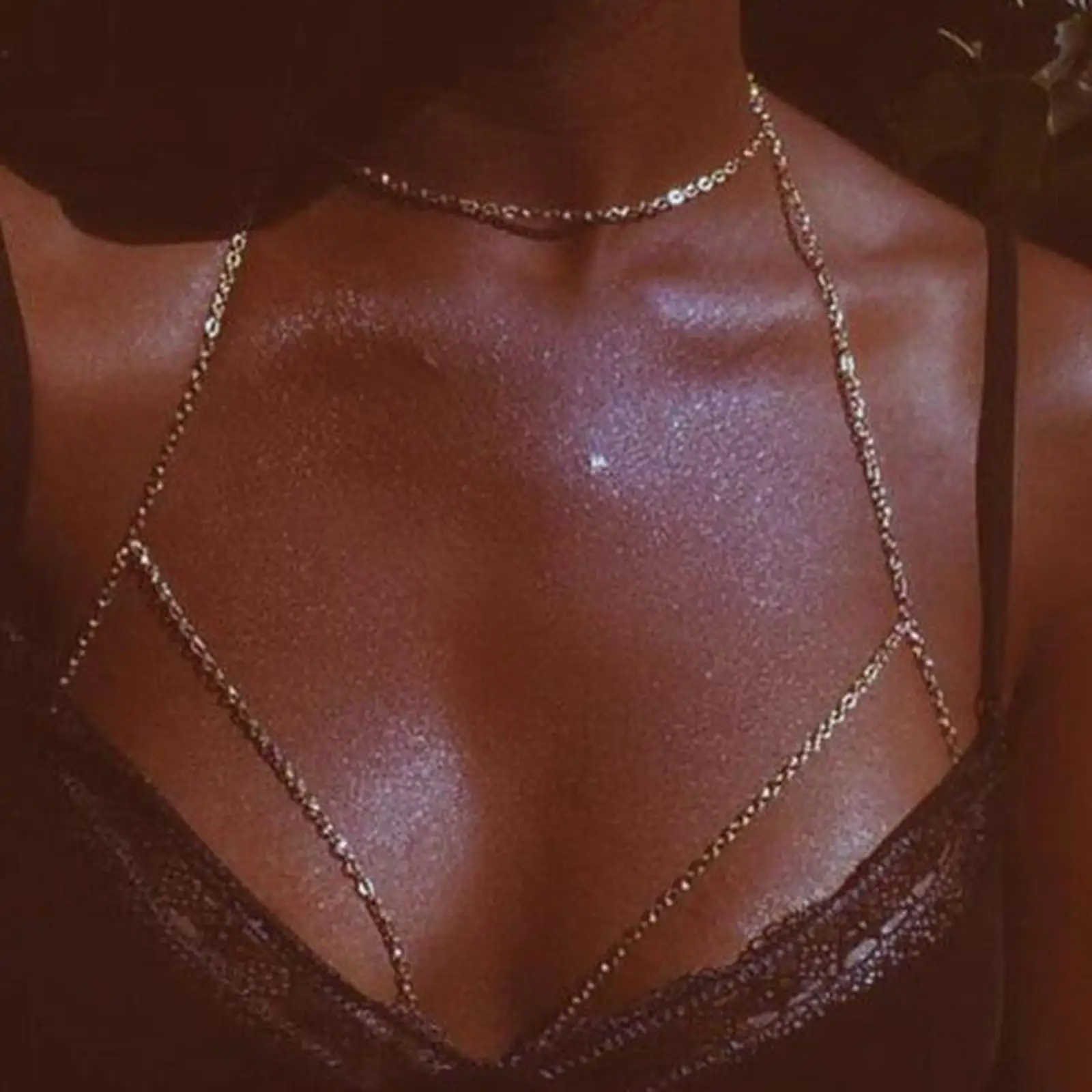 Fashion Necklace Bra Body Chain Gold Bikini Body Chain for Women Girls Rave Birthday
Fashion Necklace Bra Body Chain Gold Bikini Body Chain for Women Girls Rave Birthday