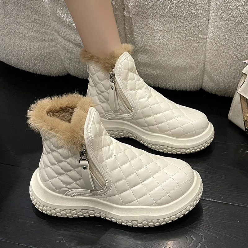 Women ankle Boots Slip On plush Winter Boots Trend 2023 Winter cotton Shoes For Women Booties Short ankle Boots Bota Feminina
Women ankle Boots Slip On plush Winter Boots Trend 2023 Winter cotton Shoes For Women Booties Short ankle Boots Bota Feminina