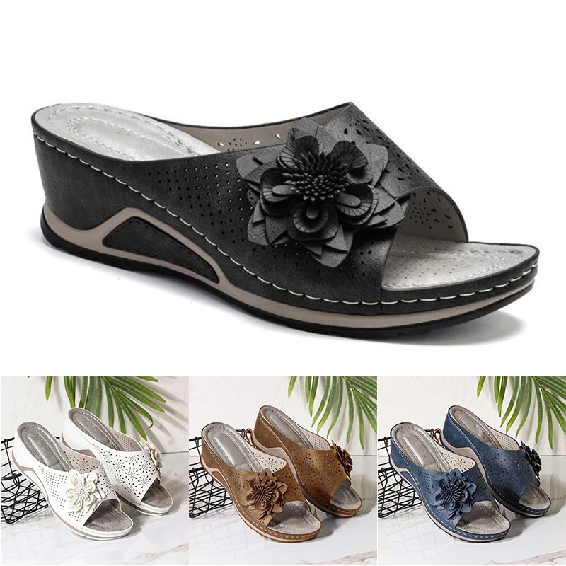 Shoes for Women 2022Soft Sandals for Women Hollow Wedge Flower Shoes Summer Platform Sandals Zapatos Para Mujer 
Shoes for Women 2022Soft Sandals for Women Hollow Wedge Flower Shoes Summer Platform Sandals Zapatos Para Mujer
