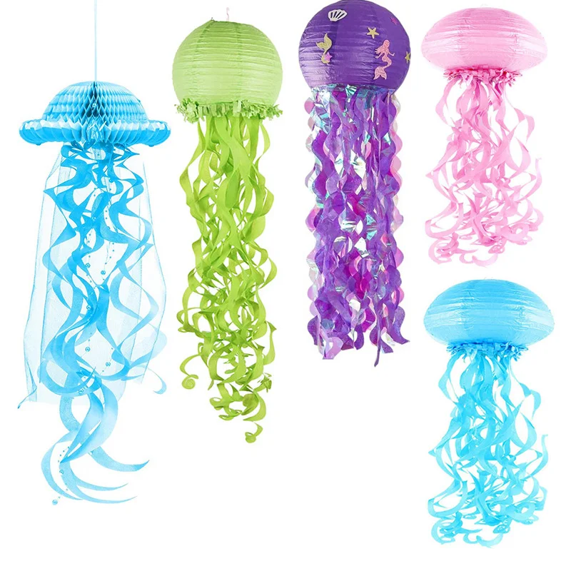 Jellyfish Party Decorations DIY Mermaid Party Jelly Fish Paper Lantern Under The Sea Party Decoration Girls Birthday Party Decor
Jellyfish Party Decorations DIY Mermaid Party Jelly Fish Paper Lantern Under The Sea Party Decoration Girls Birthday Party Decor