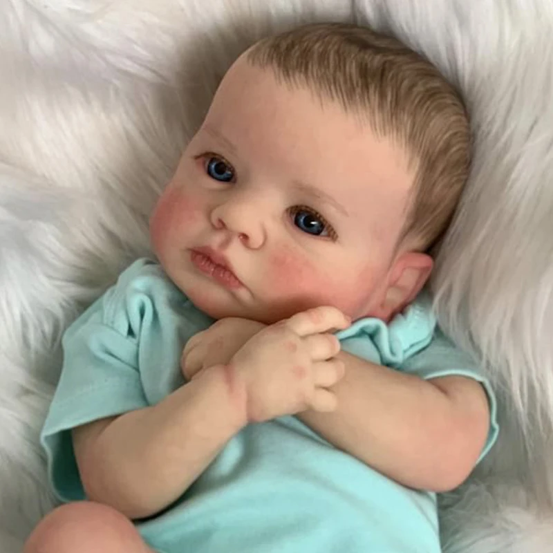 19inch Reborn Baby Dolls Handmade Newborn Doll Lifelike Soft Touch Cuddly Doll 3D Painted Skin Visible Veins Doll Kit
19inch Reborn Baby Dolls Handmade Newborn Doll Lifelike Soft Touch Cuddly Doll 3D Painted Skin Visible Veins Doll Kit