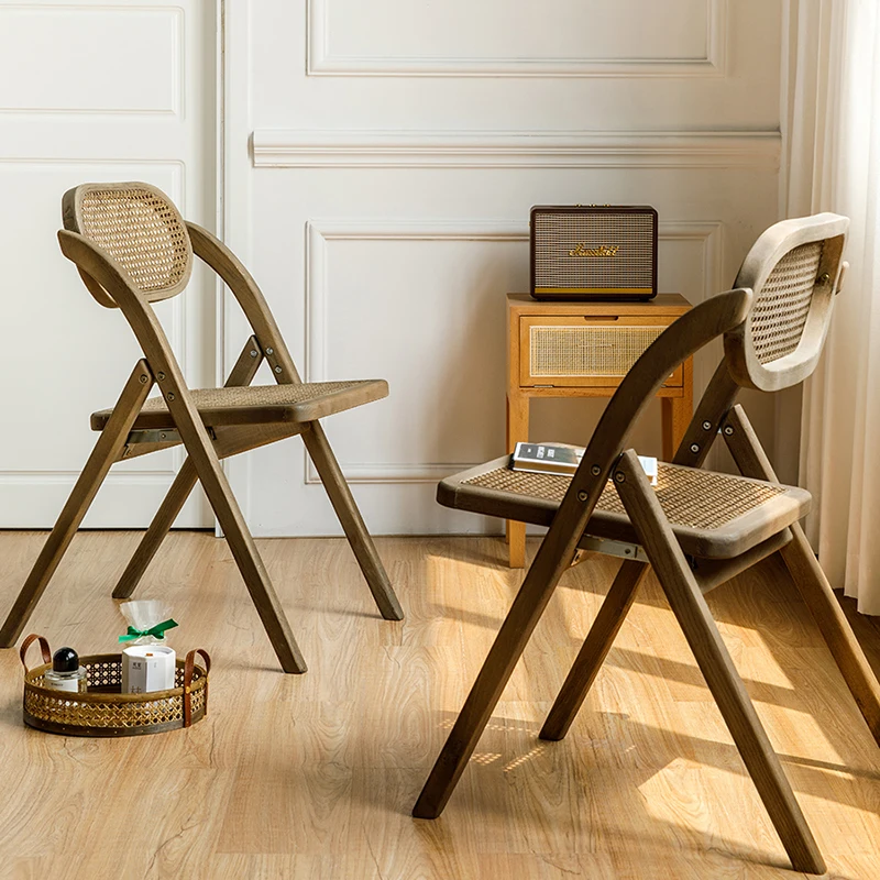 Wooden Dinning Chairs Vintage Folding Rattan Home Balcony Living Room sillas de comedor Home Furniture Breathe Chaises 식탁의자
Wooden Dinning Chairs Vintage Folding Rattan Home Balcony Living Room sillas de comedor Home Furniture Breathe Chaises 식탁의자