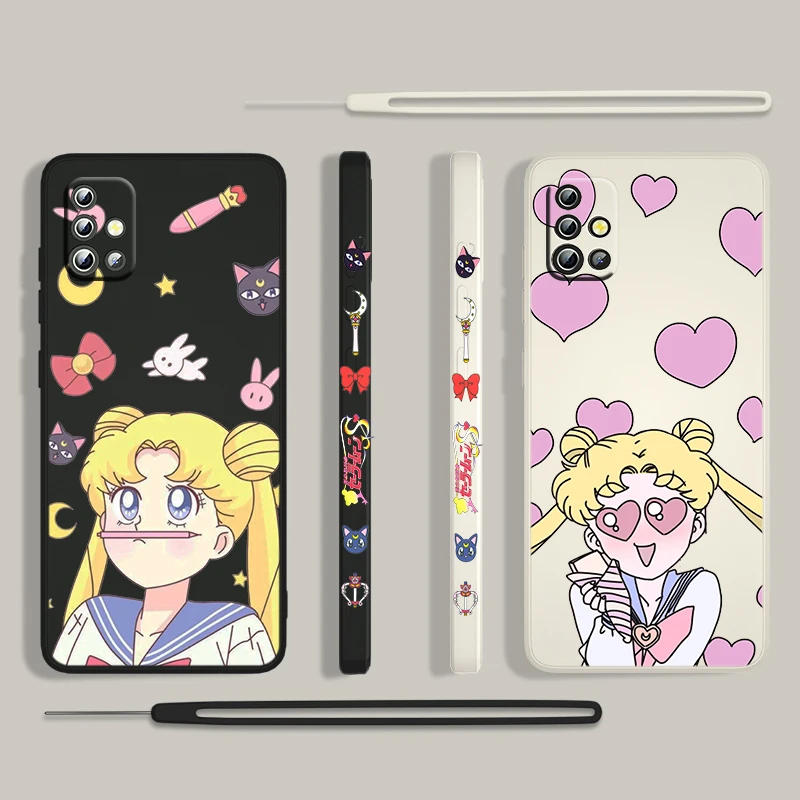 Hot Anime Sailor Moon For Samsung Galaxy A73 A53 A33 A52 A32 A22 A71 A51 A21S A03S A50 4G 5G Liquid Left Rope Phone Case Fundas
Hot Anime Sailor Moon For Samsung Galaxy A73 A53 A33 A52 A32 A22 A71 A51 A21S A03S A50 4G 5G Liquid Left Rope Phone Case Fundas