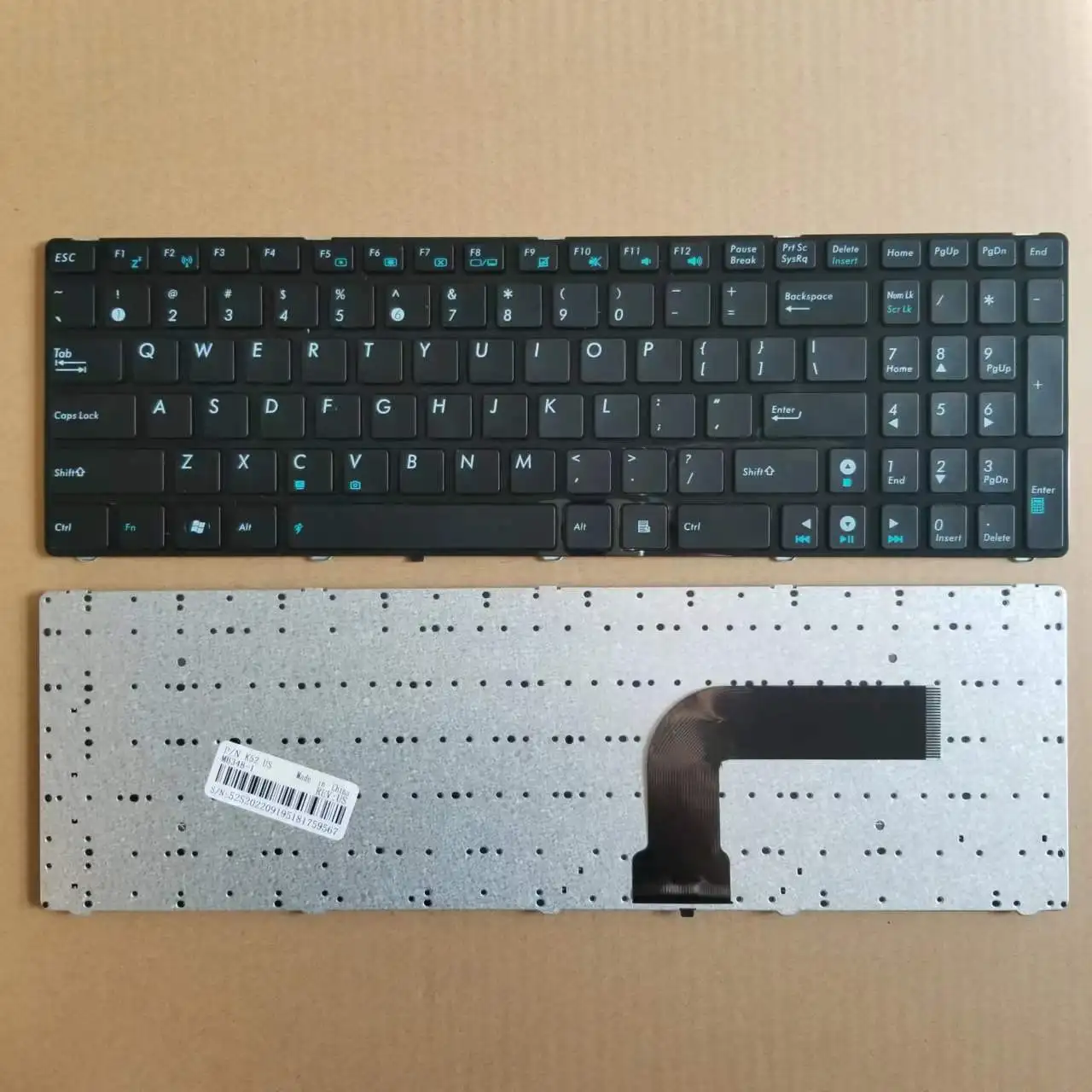 New US Keyboard For Asus G60 K52 k52je k52jr k52ju k52jv k52n UL50 Series English Laptop Keyboard Black
New US Keyboard For Asus G60 K52 k52je k52jr k52ju k52jv k52n UL50 Series English Laptop Keyboard Black