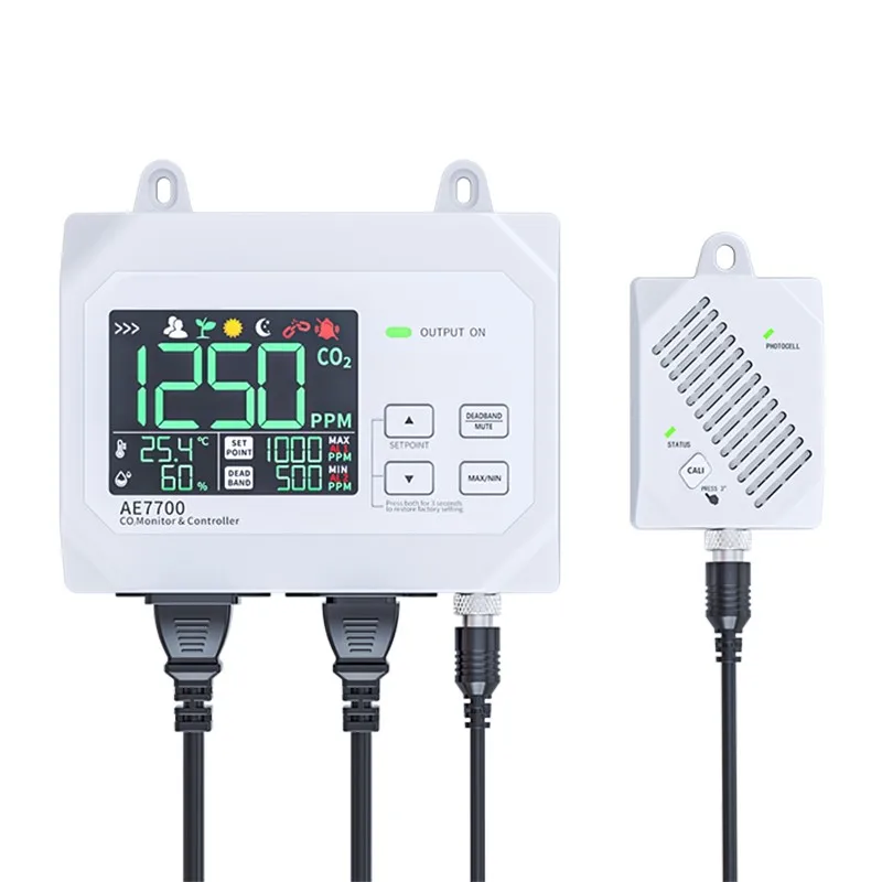 AE7700 model Digital Wall Mount CO2 Controller Meter for Greenhouse, Home, Office, Mushroom
AE7700 model Digital Wall Mount CO2 Controller Meter for Greenhouse, Home, Office, Mushroom