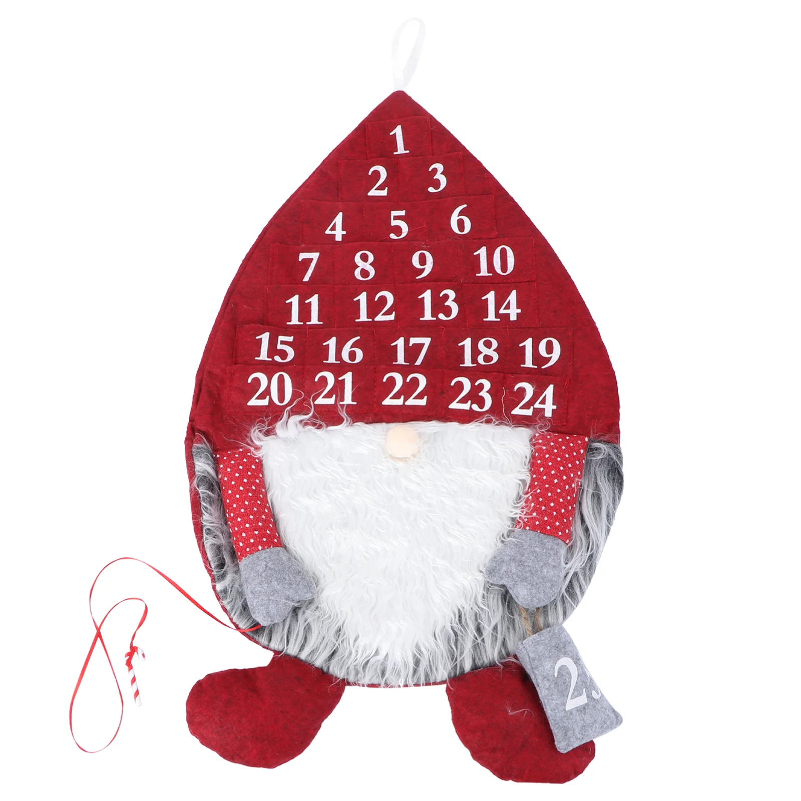 Santa Gnome Countdown Calendar Hanging Santa Advent Calendar with 25 Days Pockets for Kids Xmas Home Holiday Door Wall Decor
Santa Gnome Countdown Calendar Hanging Santa Advent Calendar with 25 Days Pockets for Kids Xmas Home Holiday Door Wall Decor
