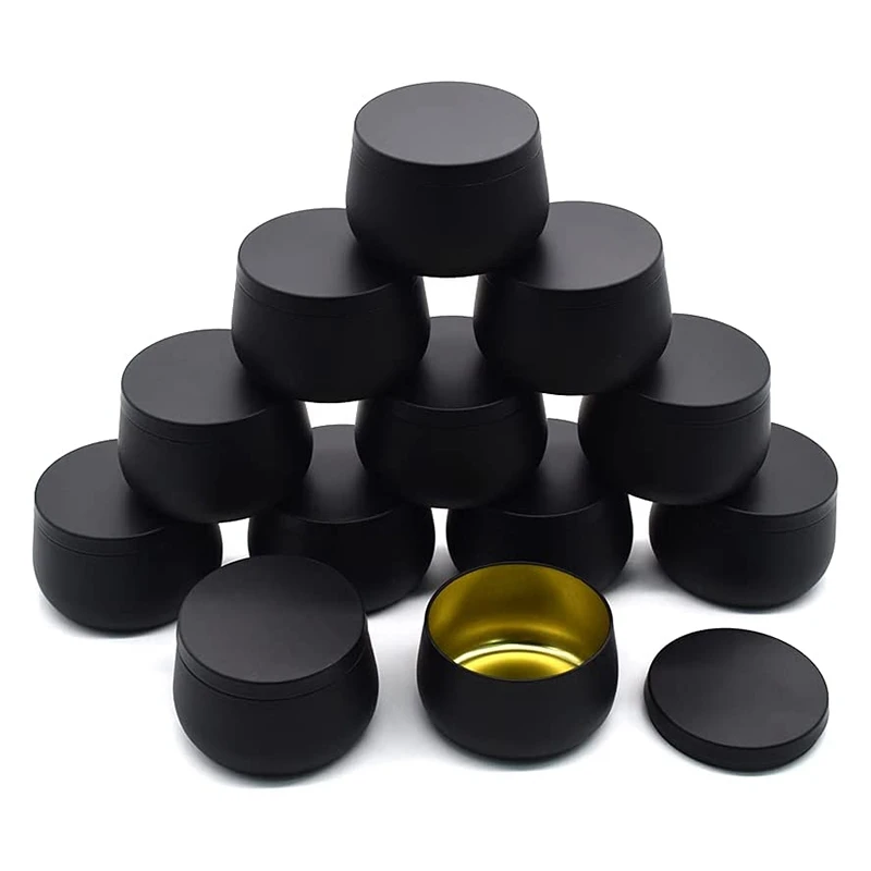 4 Oz Candle Tin 12Pcs Candle Containers for Making Candles Empty Candle Tins with Lids in Bulk Candle Jars Black
4 Oz Candle Tin 12Pcs Candle Containers for Making Candles Empty Candle Tins with Lids in Bulk Candle Jars Black