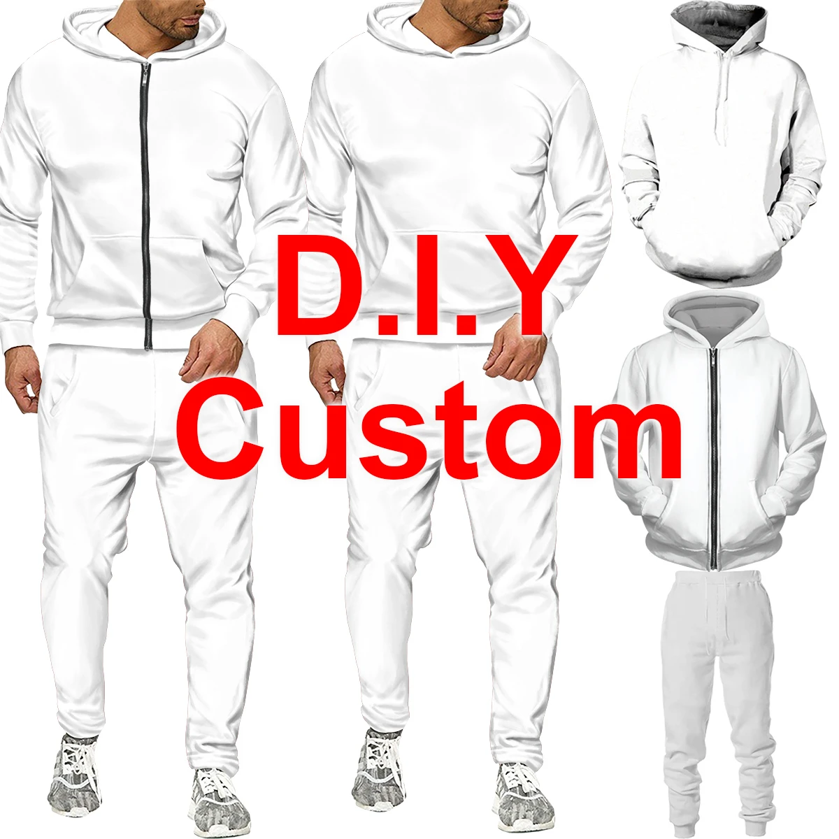 Customize Tracksuit 2 Piece Pants Sets Men And Women Custom Own Pictures 3D Printing Hoodie Tracksuit Jogging Pants DIY Clothing
Customize Tracksuit 2 Piece Pants Sets Men And Women Custom Own Pictures 3D Printing Hoodie Tracksuit Jogging Pants DIY Clothing