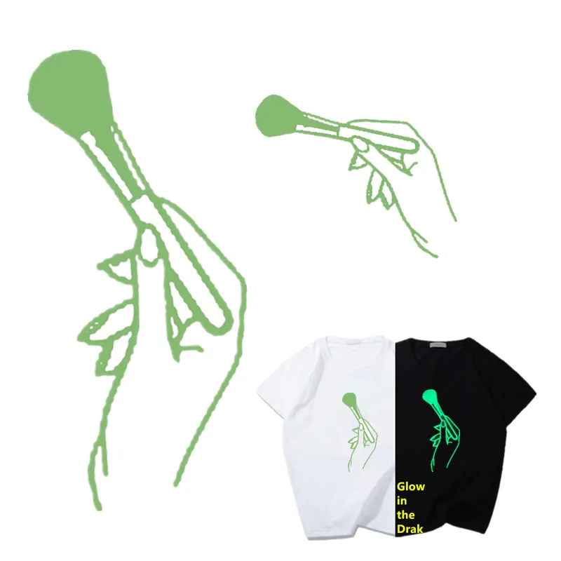 Fashion Women Make up Patch Display T shirt Top DIY Iron on transfer decal Clothing Night Hours Luminous Sticker
Fashion Women Make up Patch Display T shirt Top DIY Iron on transfer decal Clothing Night Hours Luminous Sticker